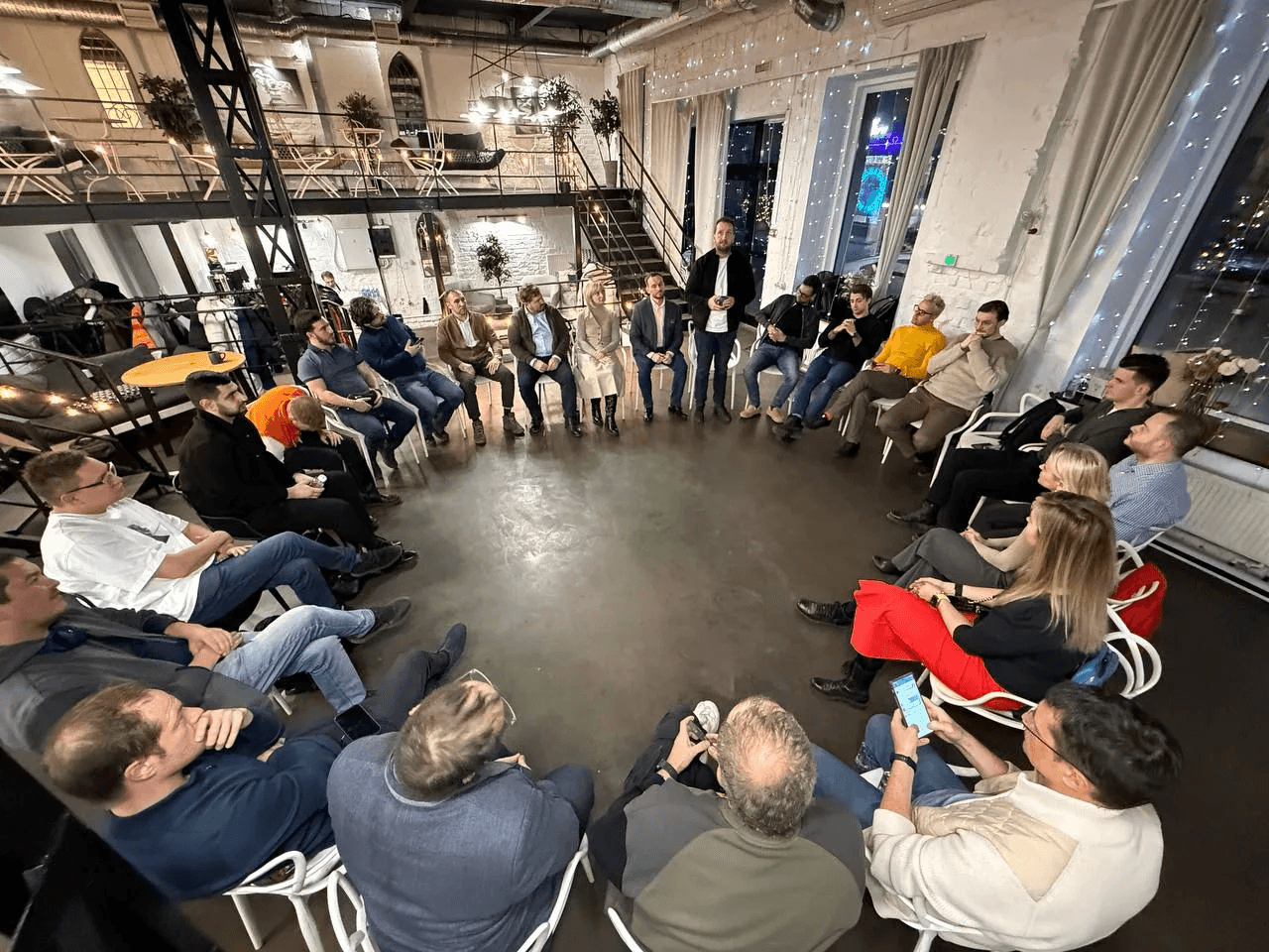 Круг участников — питч-сессия ShareAI